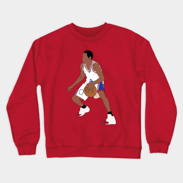 Young Allen Iverson Crewneck Sweatshirt by rattraptees